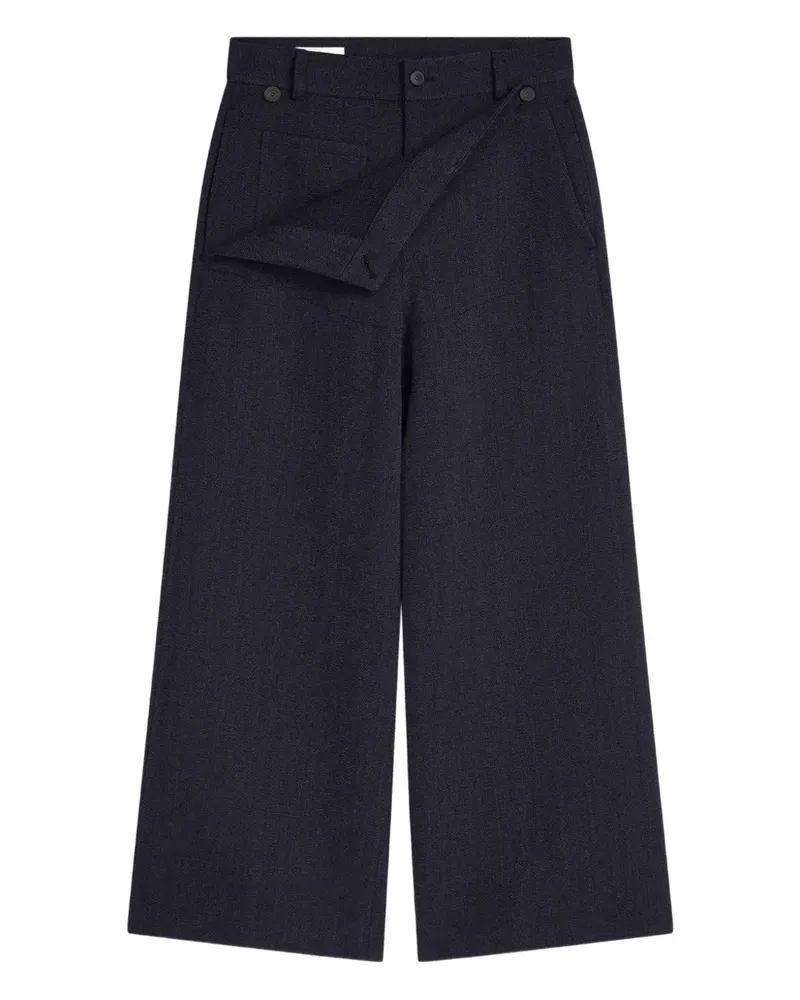 Dries van Noten Sailor Hose aus Wolle - Blau Blau