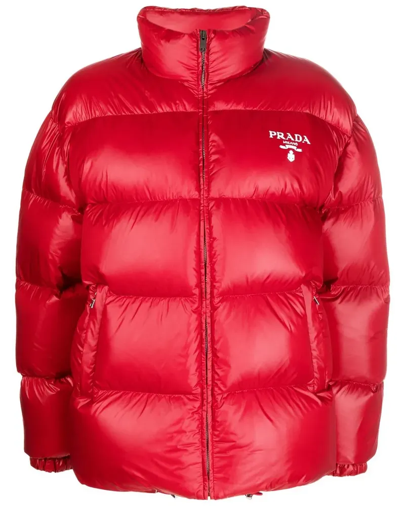 Prada Re-Nylon Steppjacke - Rot Rot