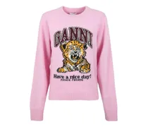 graphic-intarsia wool knitwear - Rosa