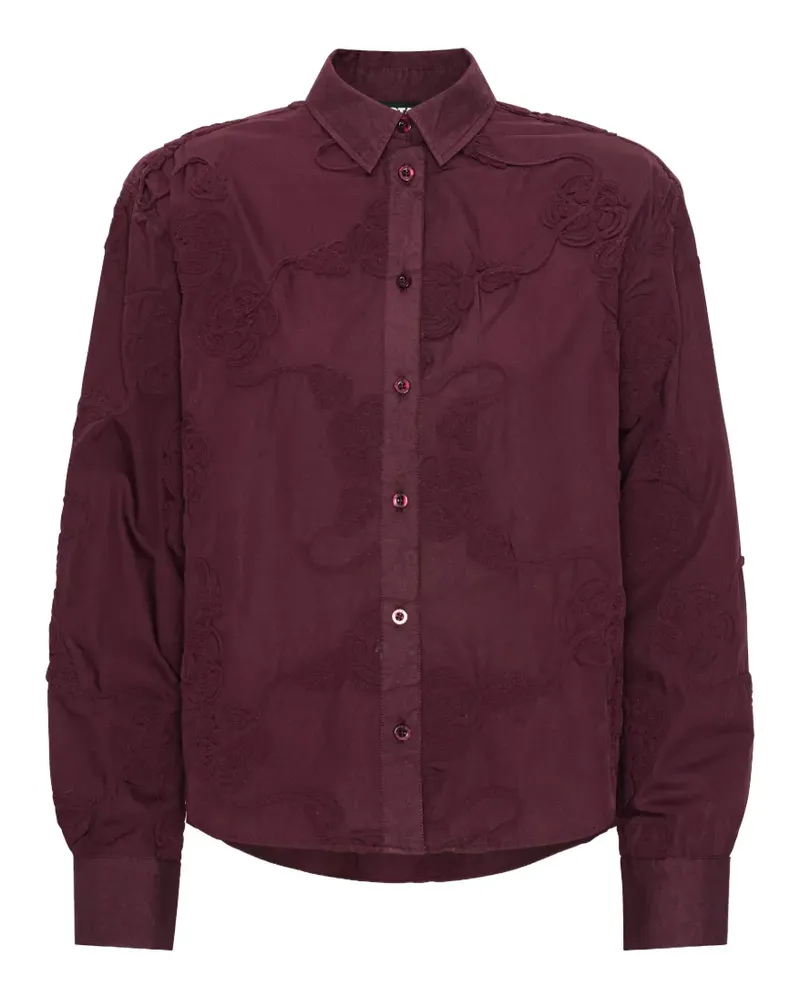 ROTATE Birger Christensen Oversized-Hemd mit Blumenmuster - Violett Violett