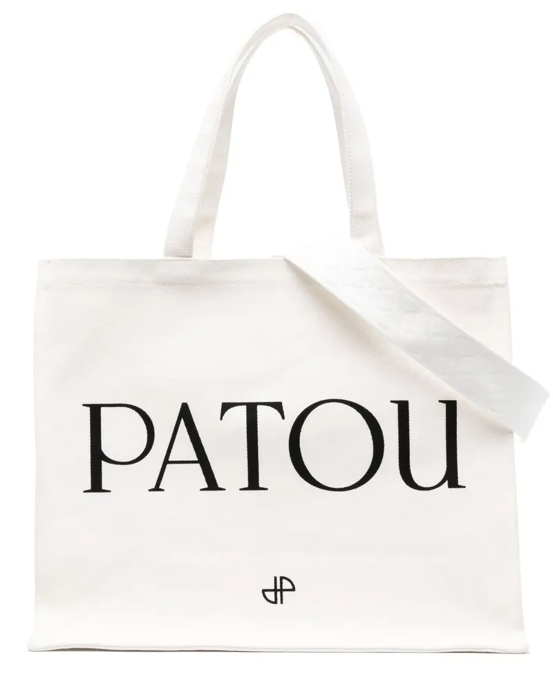 Patou Shopper aus Canvas Nude