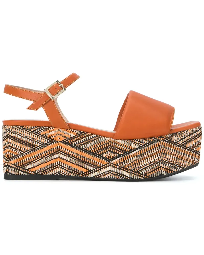 MADISON.MAISON 50mm Wedge-Sandalen - Orange Orange