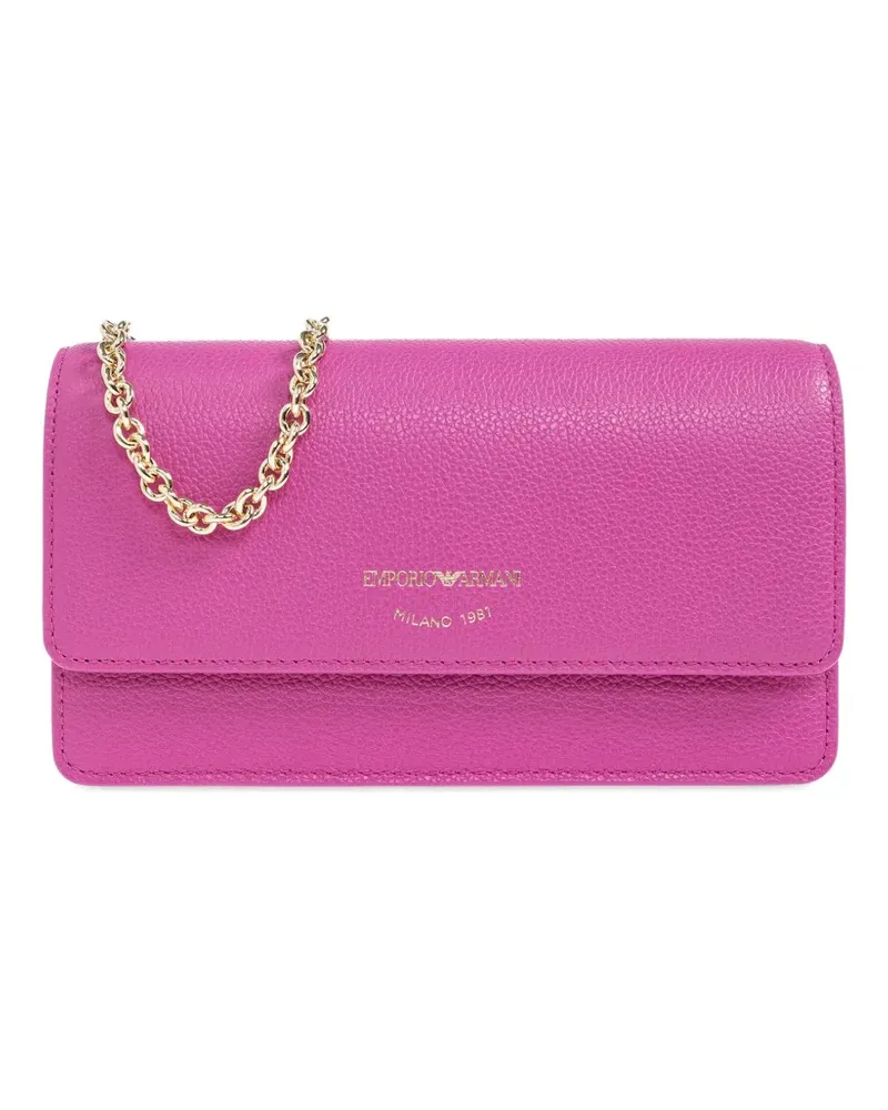 Emporio Armani Mini Umhängetasche aus Leder - Rosa Rosa
