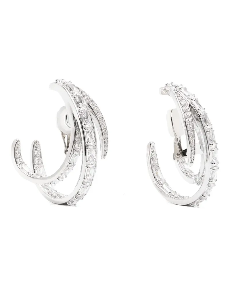 Swarovski Vienna Ohrclips im Layering-Look - Silber Silber