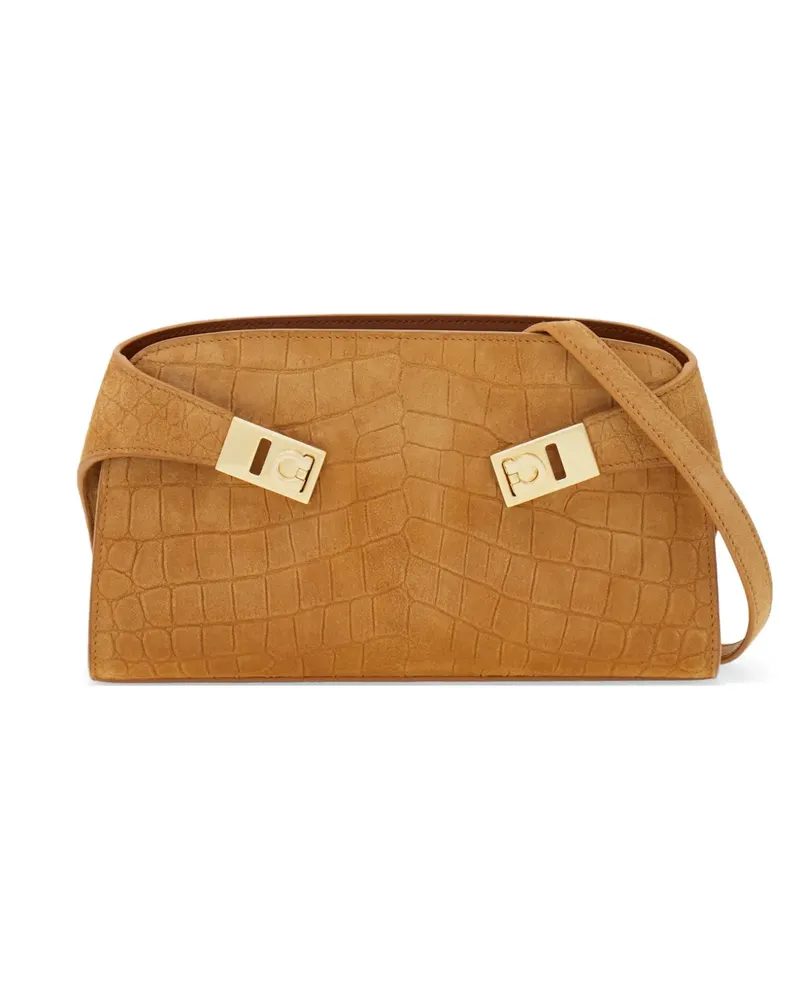 Ferragamo Mini Hug Umhängetasche - Nude Nude