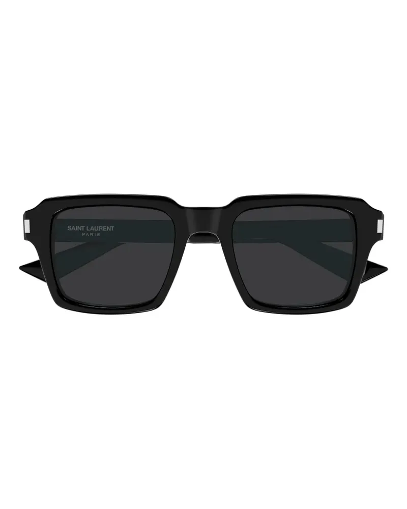 Saint Laurent SL947 Sonnenbrille mit eckigem Gestell - Schwarz Schwarz