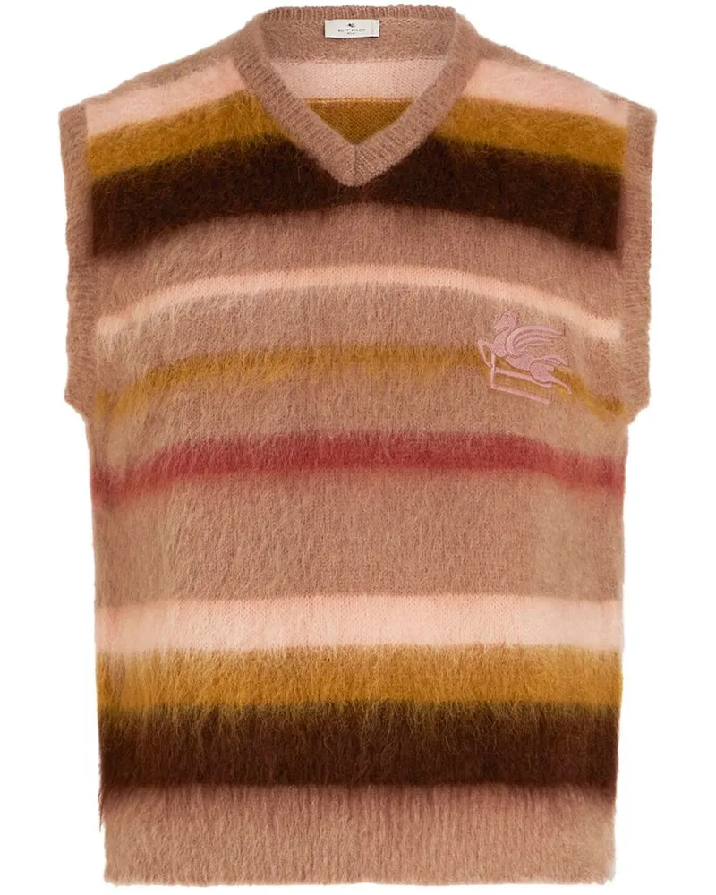Etro Pullunder mit Logo-Stickerei - Nude Nude