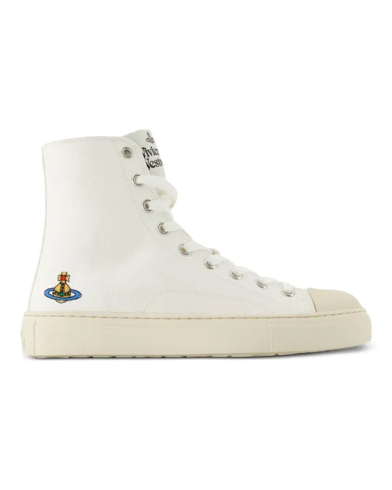 Vivienne Westwood Plimsoll Orb-embroidered sneakers - Weiß Weiß