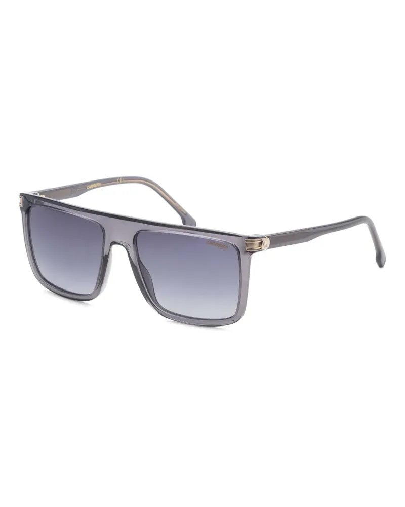 Carrera Eckige Sonnenbrille mit Logo-Schild - Grau Grau