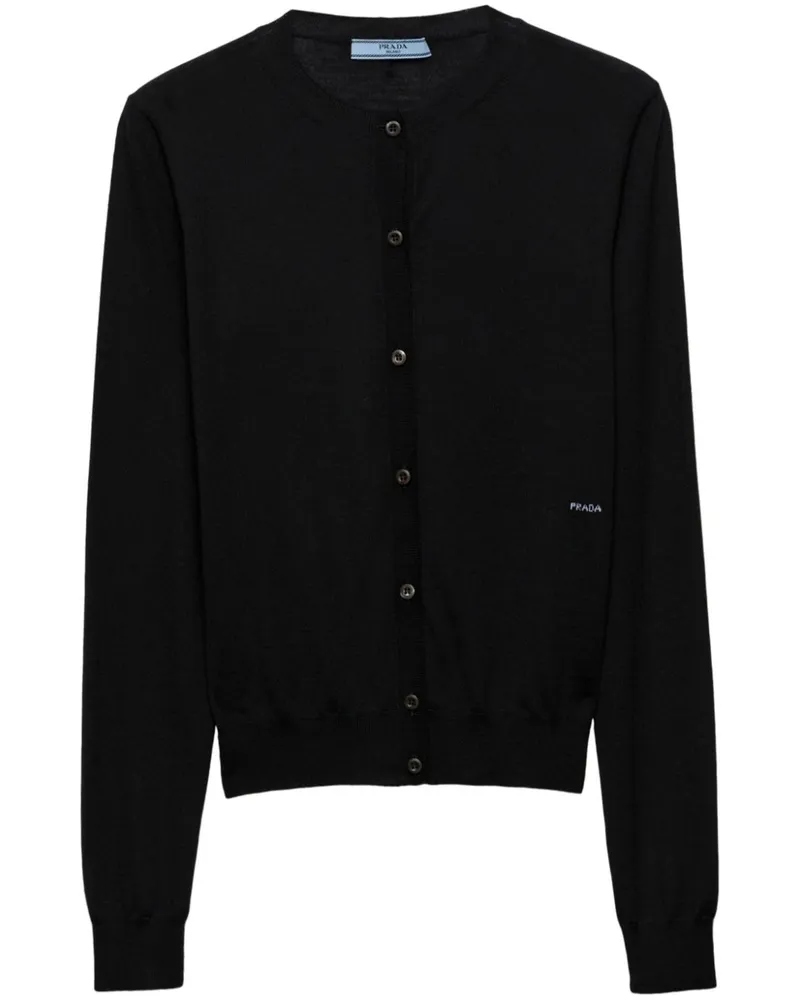 Prada Cardigan aus Wolle - Schwarz Schwarz