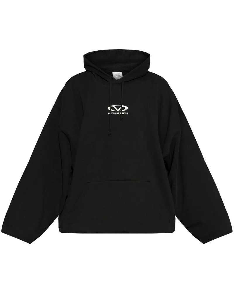 VETEMENTS Sweatshirt mit Logo - Schwarz Schwarz