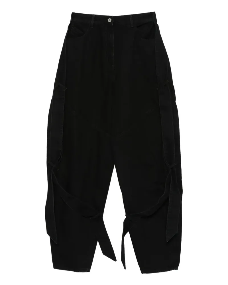 ATTICO Jeans mit Einsätzen - Schwarz Schwarz