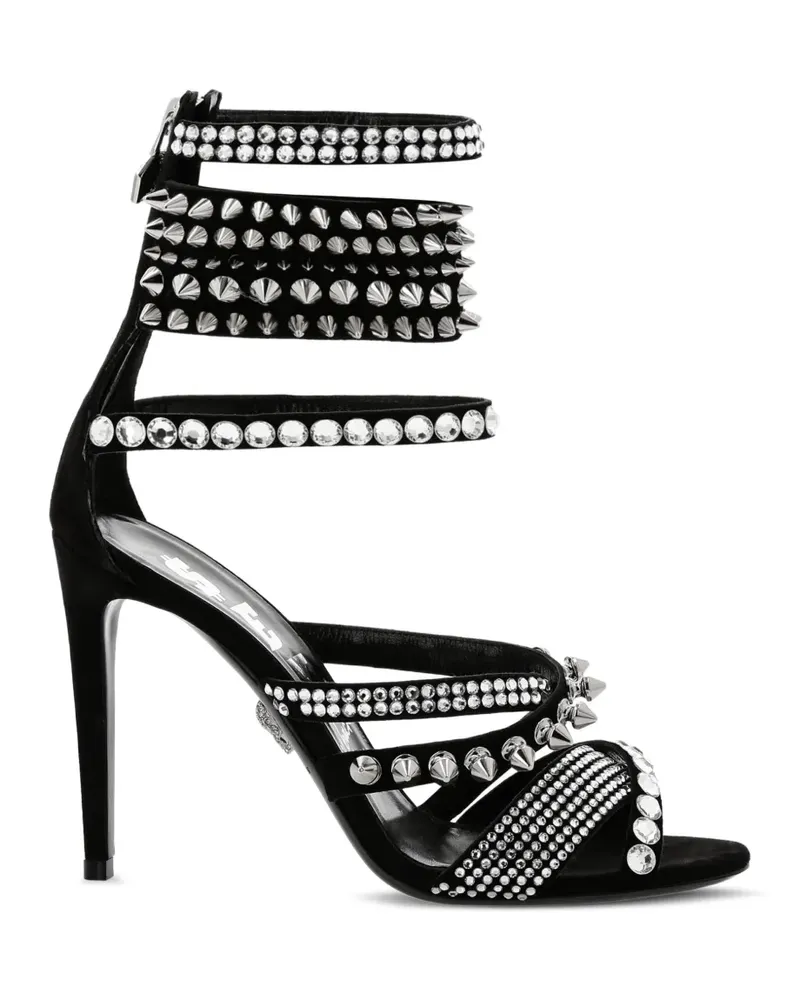 Philipp Plein crystal-embellished high-heel sandals - Schwarz Schwarz