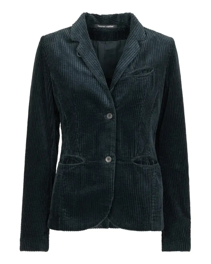 Hannes Roether Klassische Cordjacke - Blau Blau