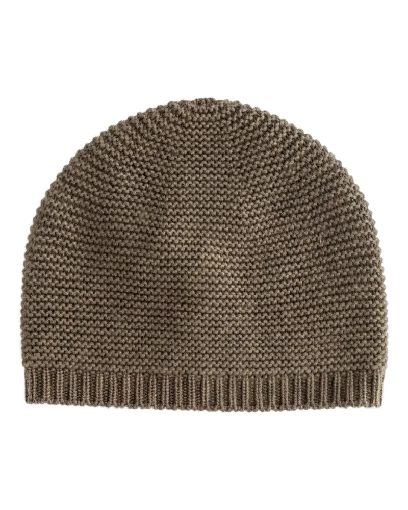 Sofie D'Hoore Melley Beanie mit gerippten Kanten - Braun Braun