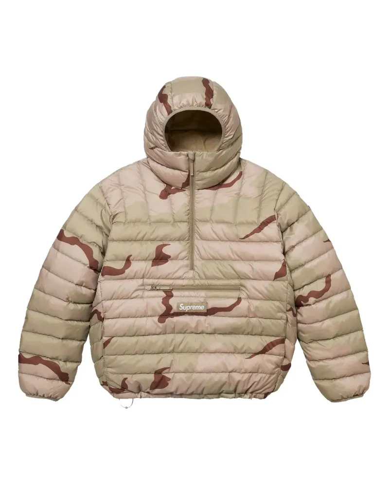 Supreme Being Half-Zip-Jacke mit Camouflagemuster - Nude Nude