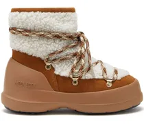 Luna Schnürstiefel mit Shearling - Braun