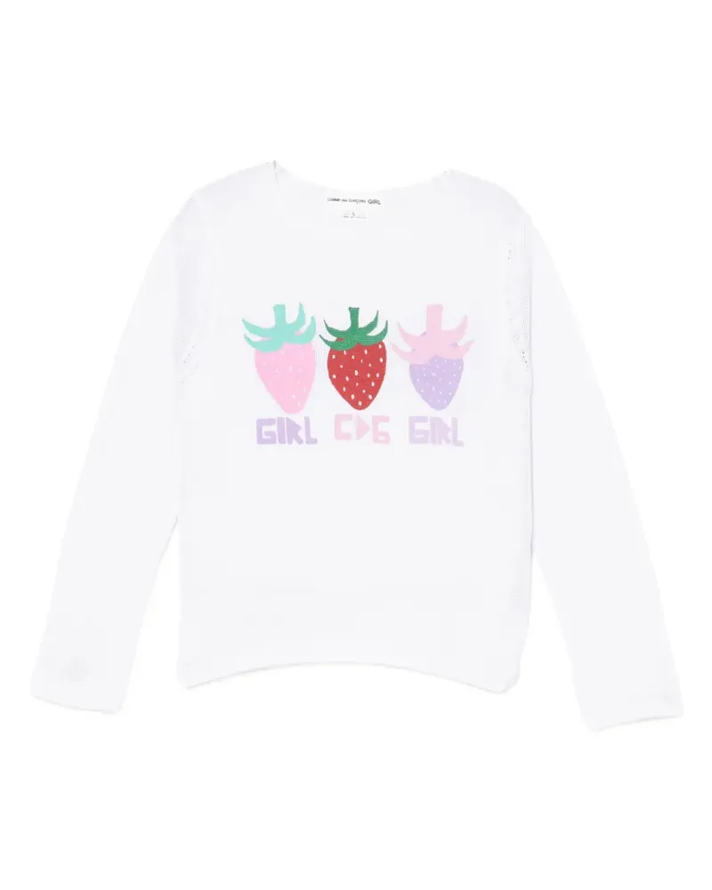 Comme des Garçons Pullover mit grafischem Print - Weiß Weiß