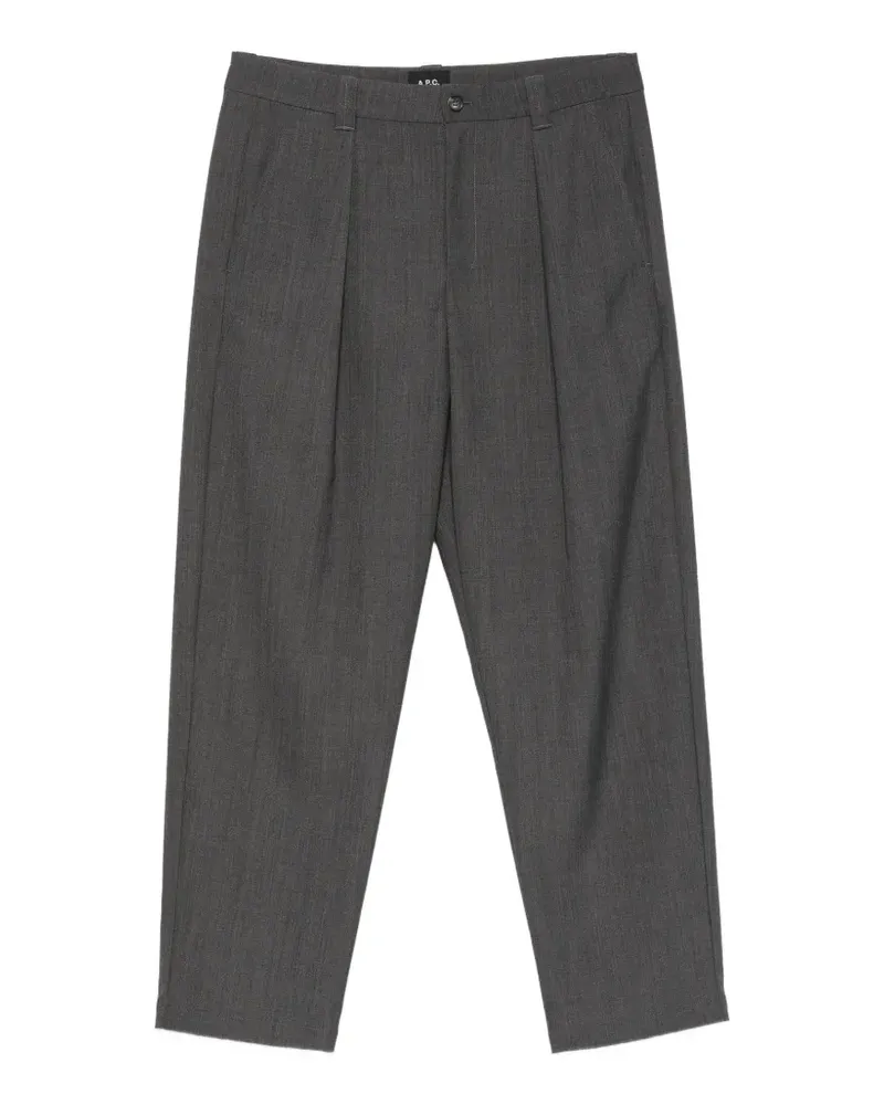 A.P.C. pleated straight-leg trousers - Grau Grau