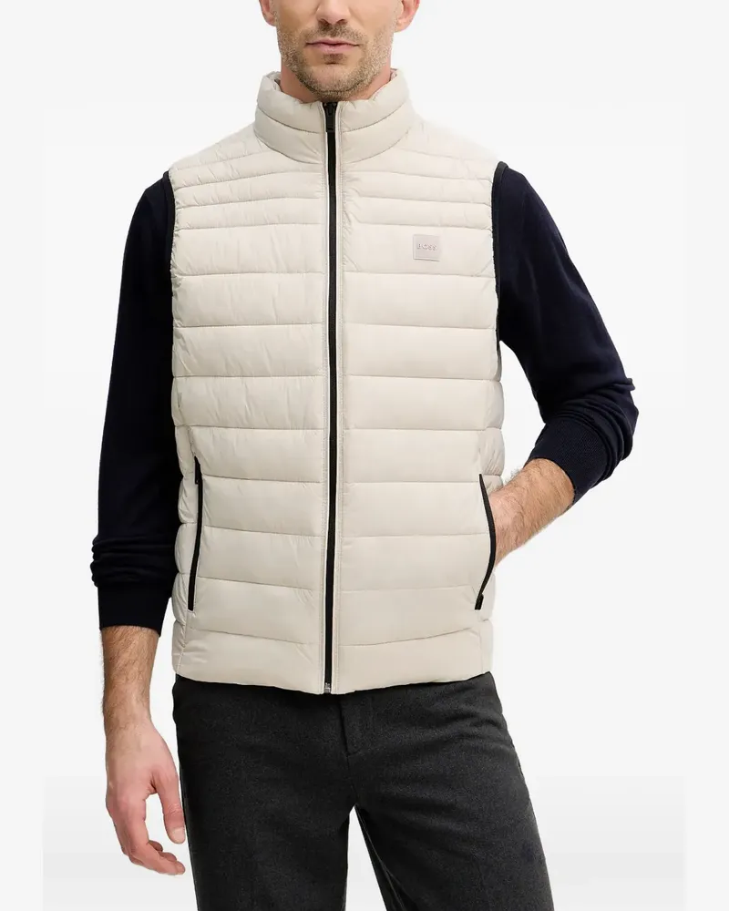 HUGO BOSS quilted gilet - Nude Nude