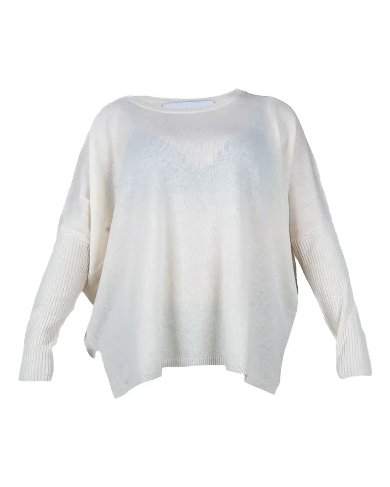 Gotha Klassischer Kaschmirpullover - Weiß Weiß