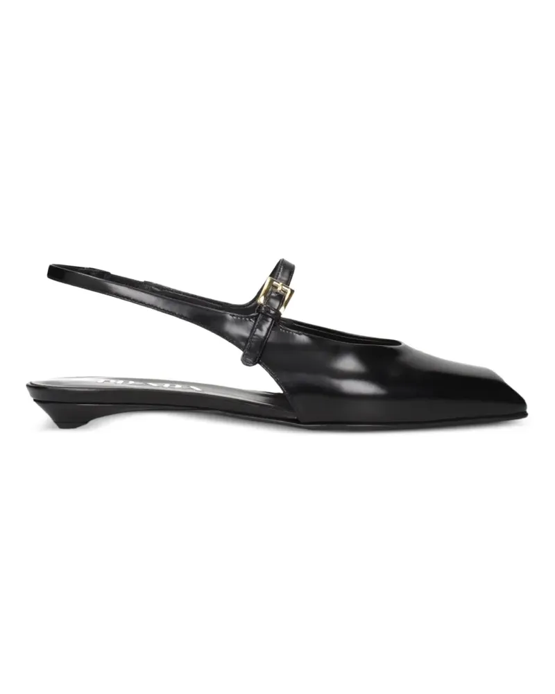 Prada square-toe slingback pumps - Schwarz Schwarz