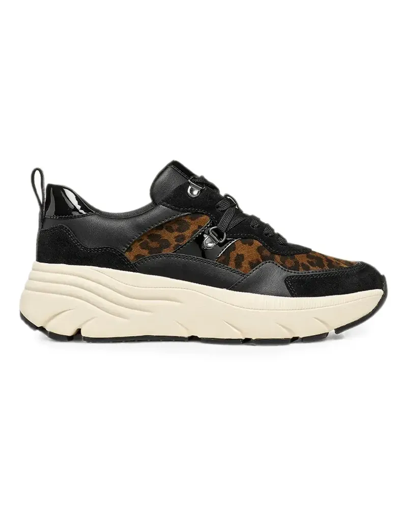 Geox Diamanta Sneakers mit Leopardenprint - Schwarz Schwarz