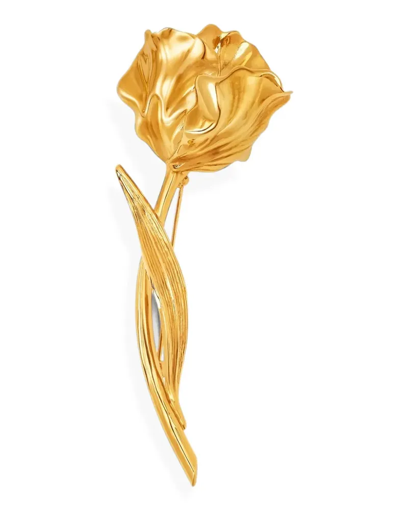 Oscar de la Renta Iris Bud brooch - Gold Gold
