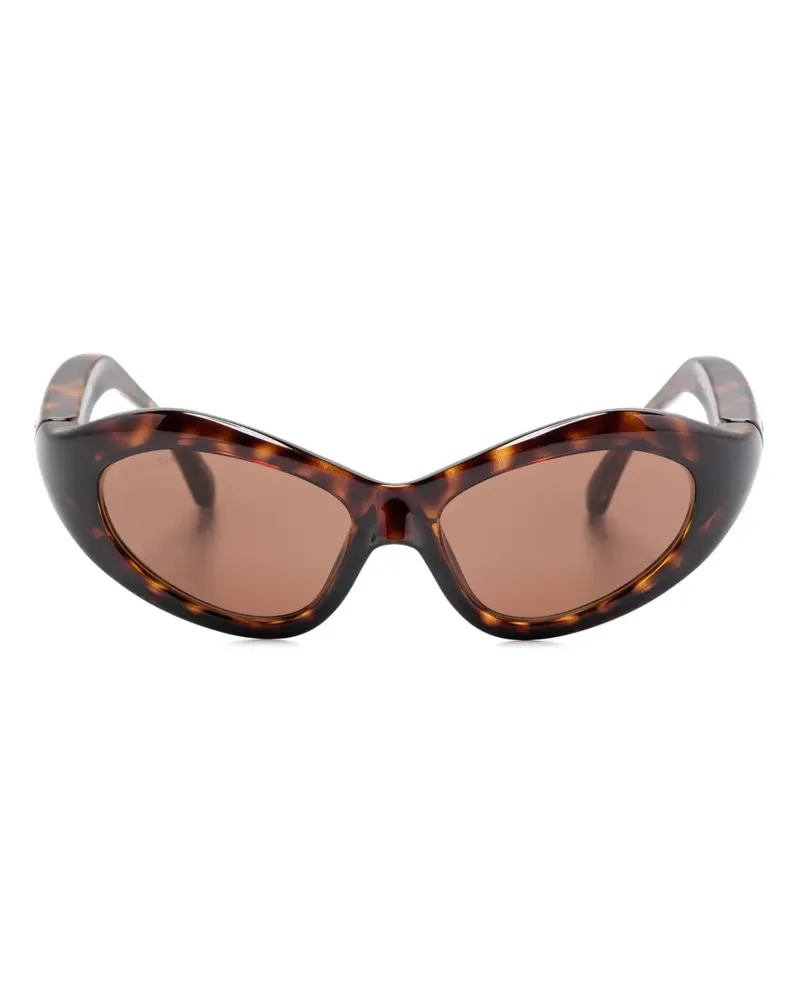 Balenciaga Orbit Cat Sonnenbrille - Braun Braun