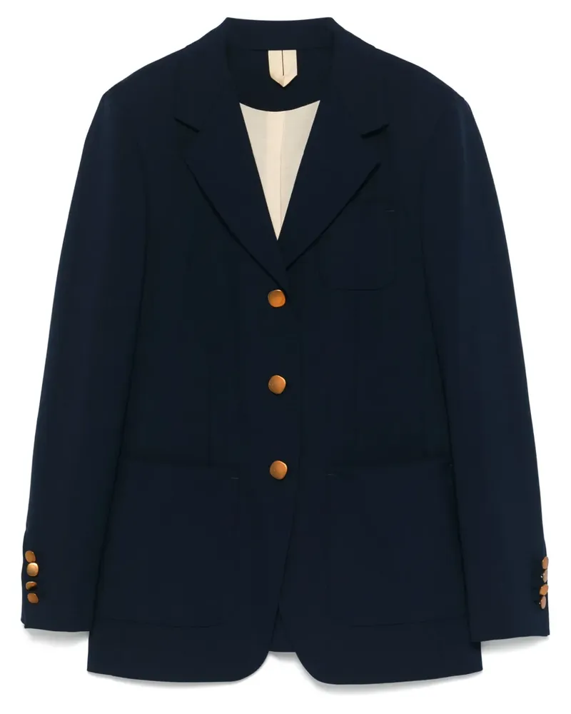 Max Mara Einreihiges Sakko - Blau Blau