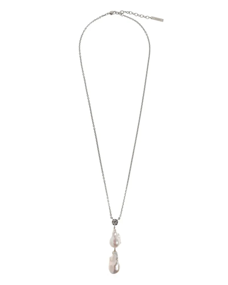 Givenchy Halskette mit Kunstperlen - Silber Silber