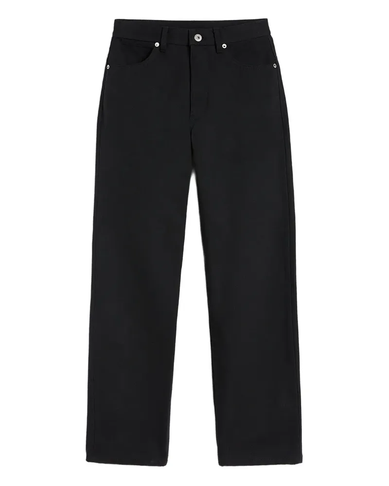 Jil Sander Jeans mit Logo-Patch - Schwarz Schwarz