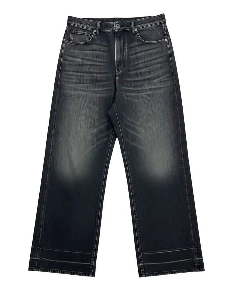 R13 Venti Jeans mit weitem Bein - Grau Grau