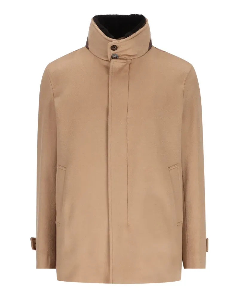 Herno high-neck jacket - Braun Braun