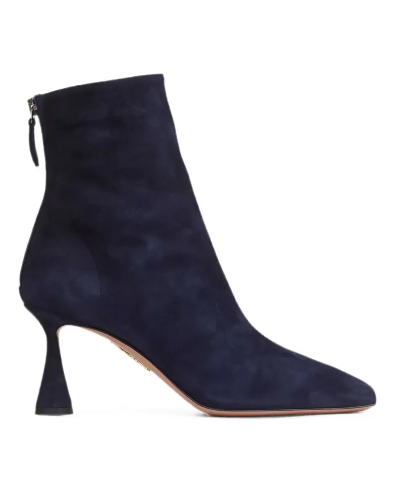 Aquazzura Amore Stiefeletten mit mandelförmiger Kappe - Blau Blau