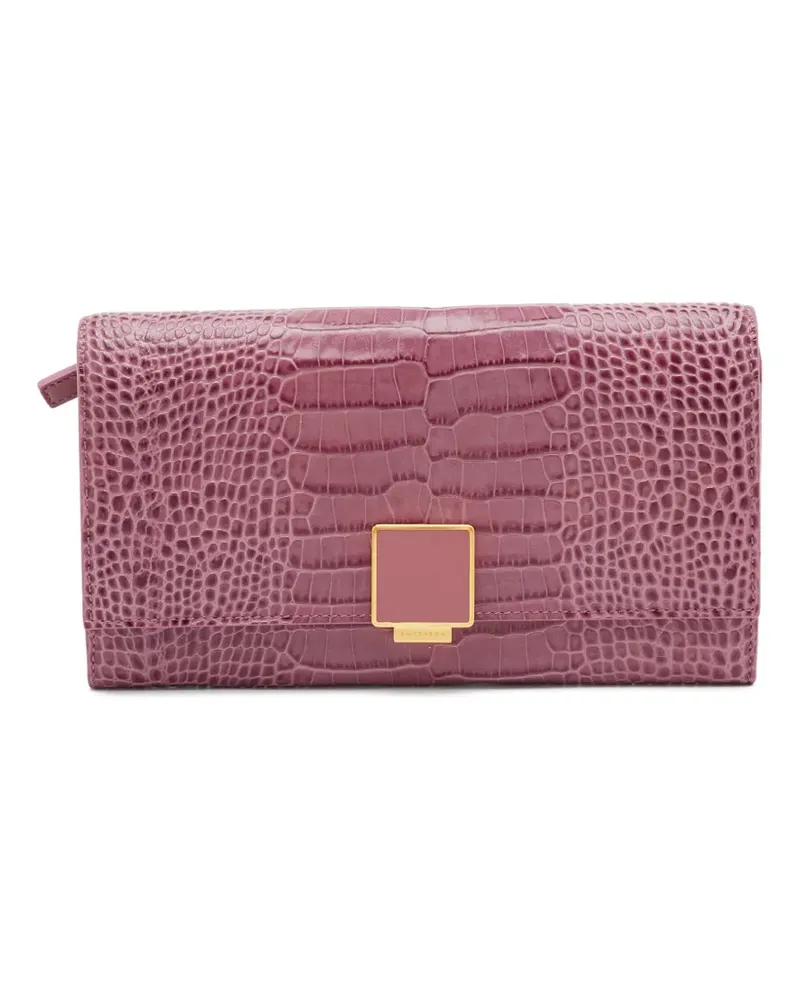 Smythson Portemonnaie mit Prägung - Rosa Rosa