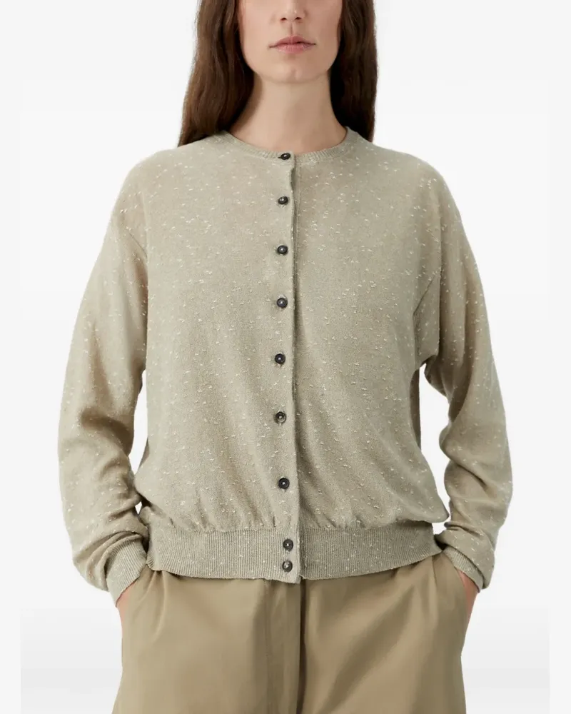 CORDERA flecked cardigan - Nude Nude