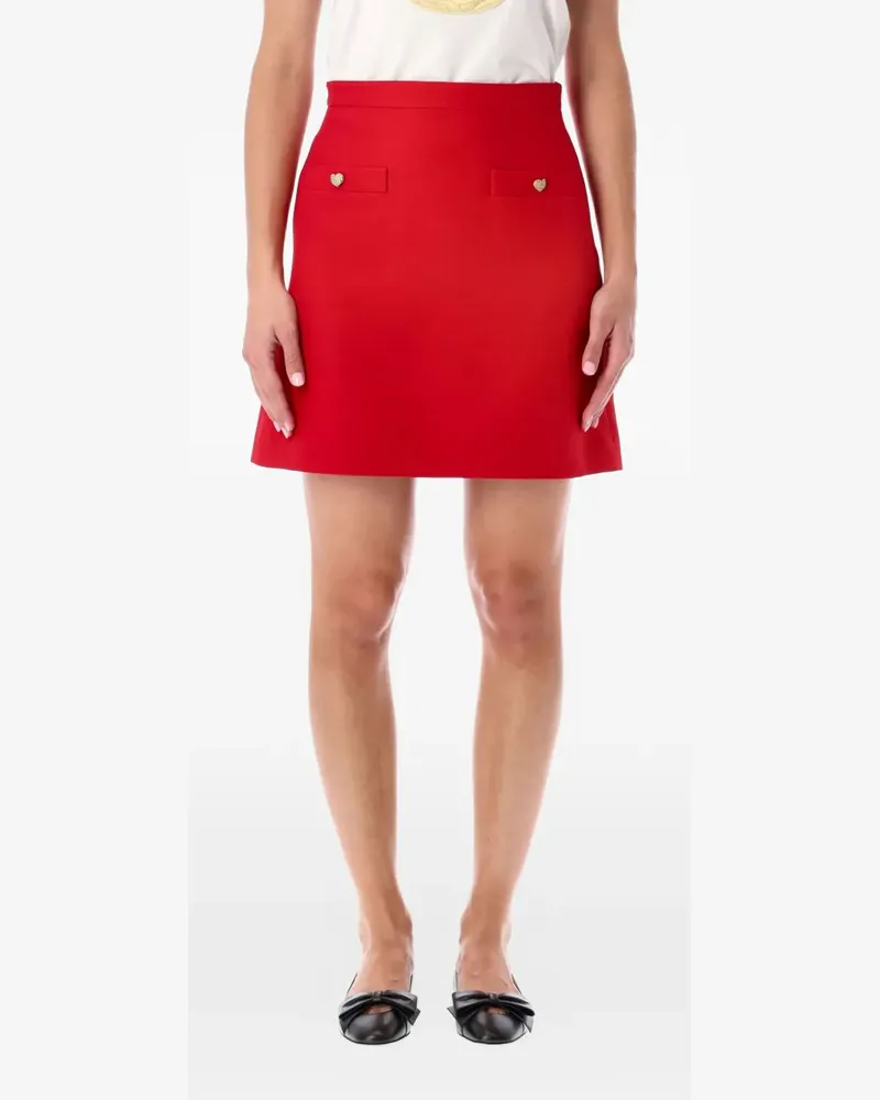 Valentino Garavani Crepe Couture Minirock - Rot Rot