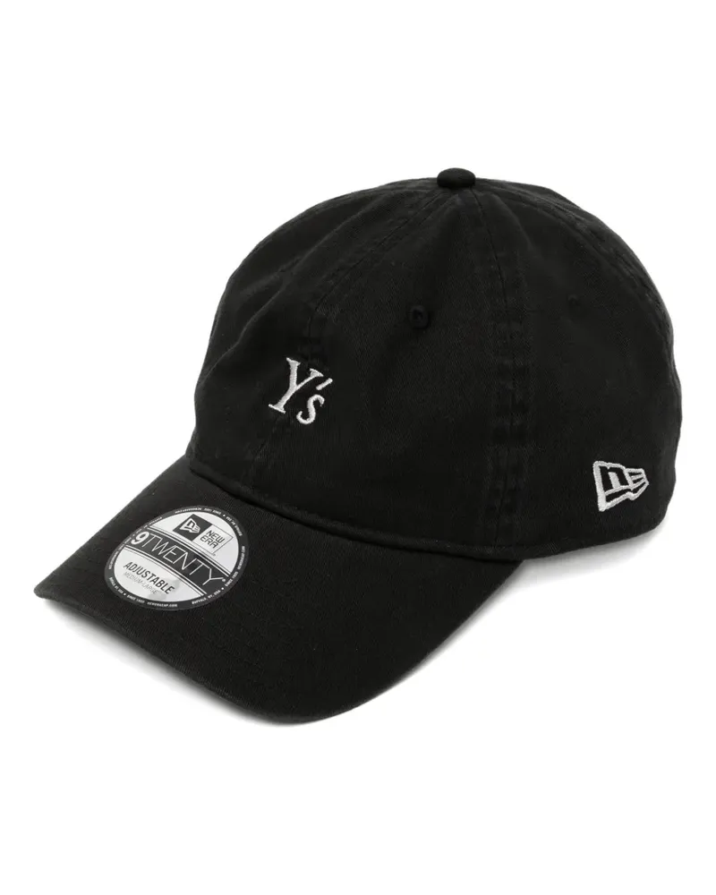 Yohji Yamamoto Baseballkappe mit Logo-Stickerei - Schwarz Schwarz