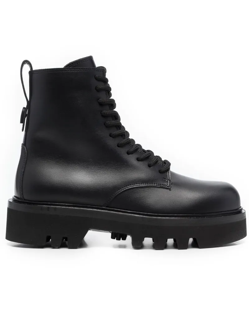 Furla Stiefel mit Schnürung - Schwarz Schwarz