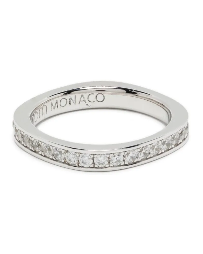 APM Monaco Dainty Ring mit Pavé - Silber Silber