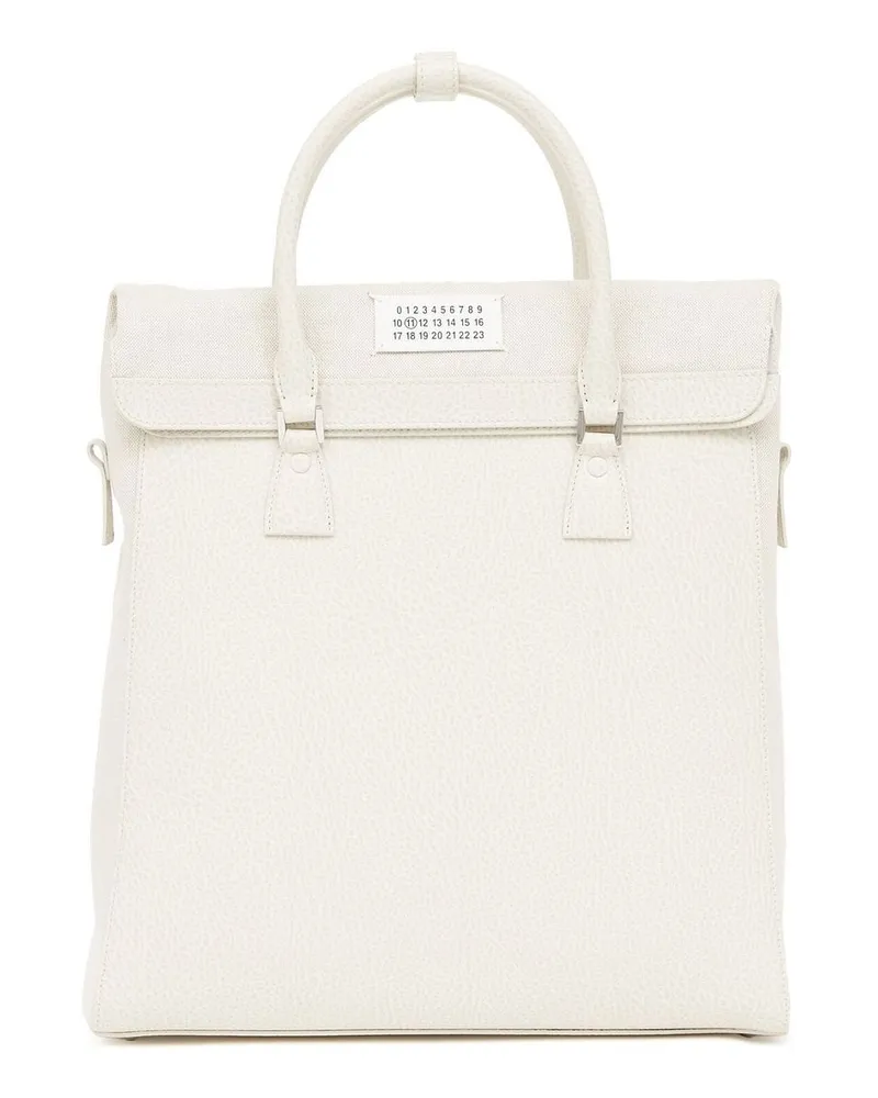 Maison Margiela 5AC Rucksack aus Leder - Weiß Weiß