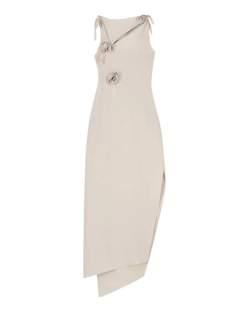 COPERNI rosette knots flower gown maxi dress - Nude Nude