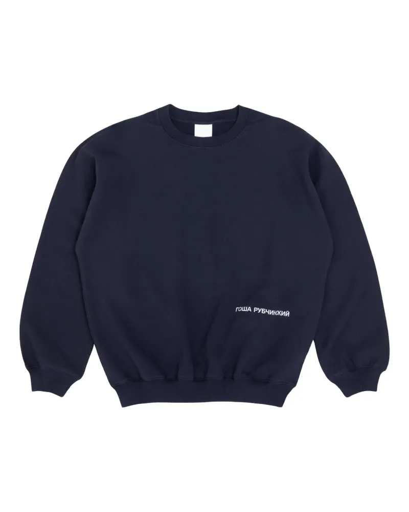 Gosha Rubchinskiy logo-print sweater - Blau Blau