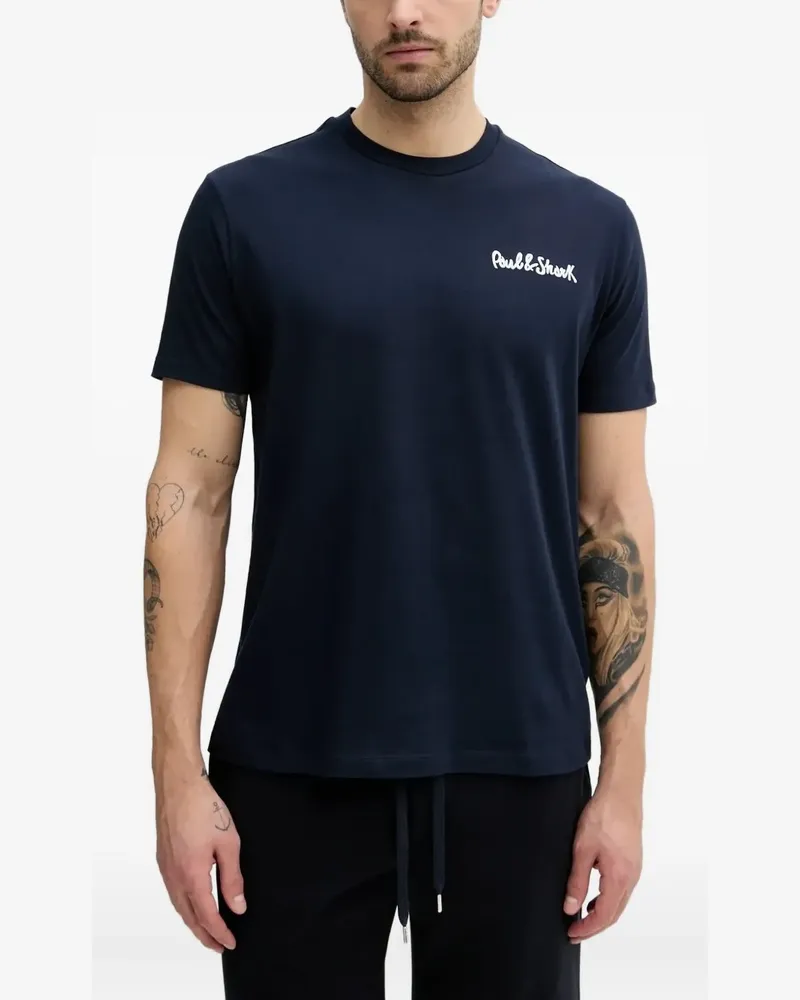 Paul & Shark T-Shirt mit Logo-Print - Blau Blau