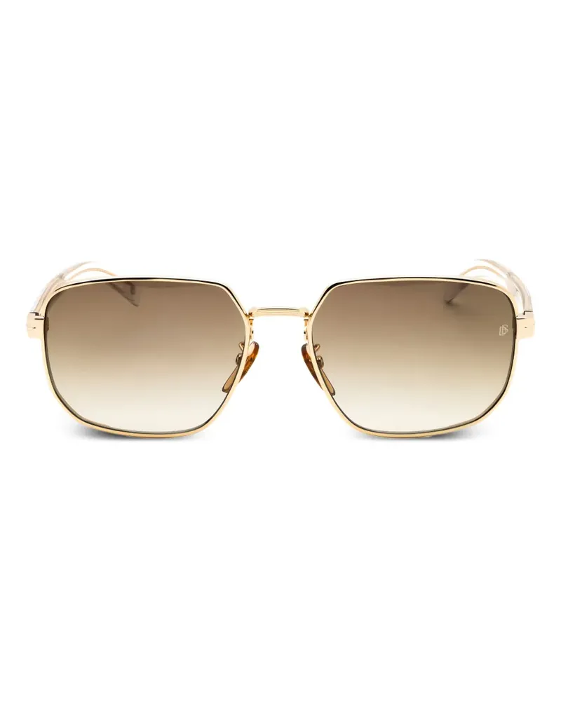 EYEWEAR by DAVID BECKHAM Sonnenbrille mit rundem Gestell - Gold Gold