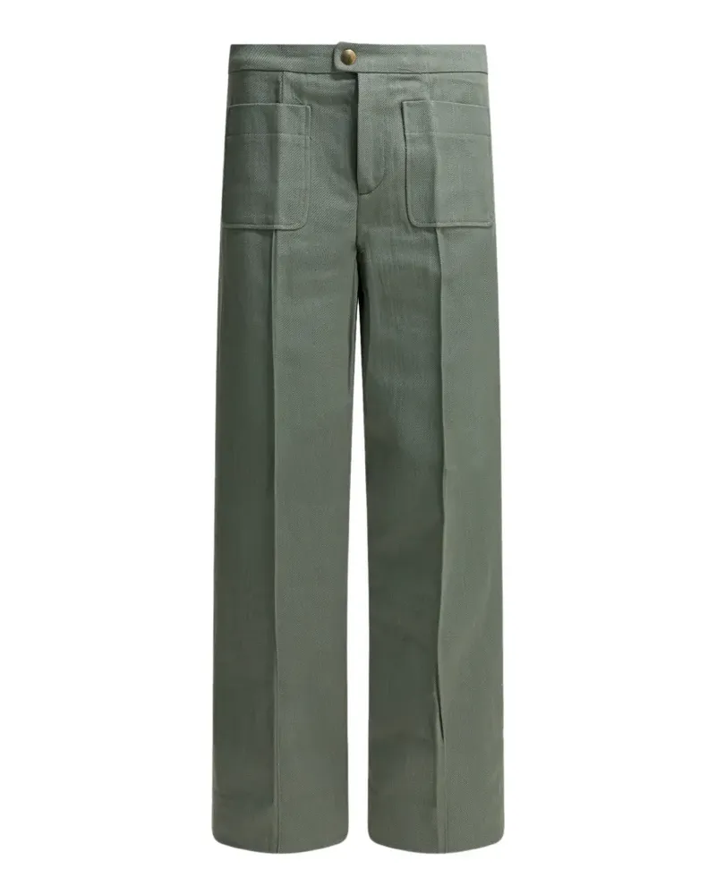 Soeur Harry patch-pocket wide-leg trousers - Grün Grün