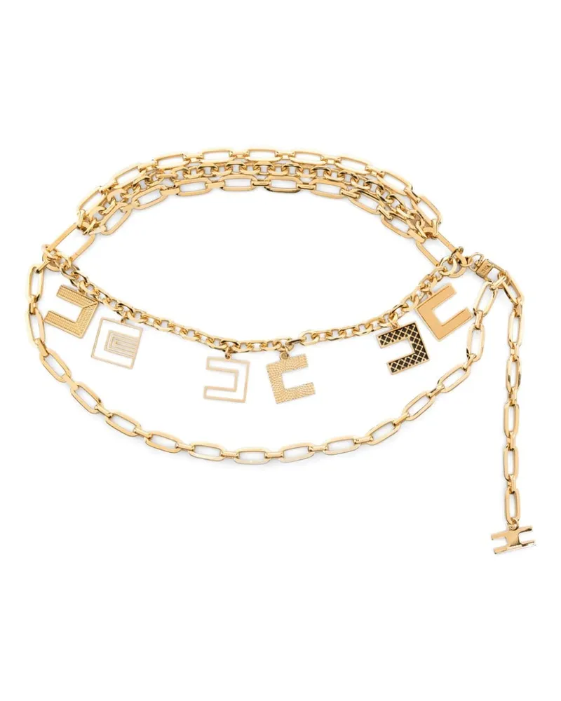 Elisabetta Franchi Welded Kettengürtel - Gold Gold