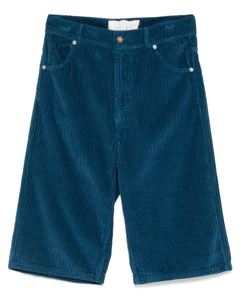 ERL Boardwalk-Shorts aus Cord - Blau Blau