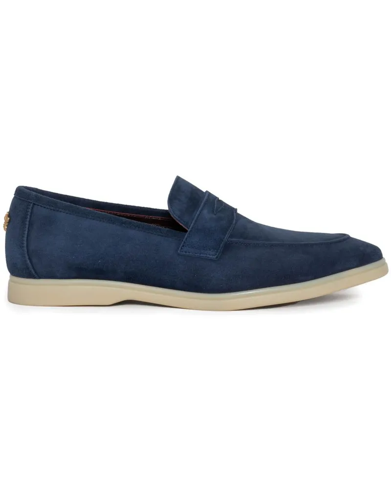 Bougeotte Loafer aus Wildleder - Blau Blau